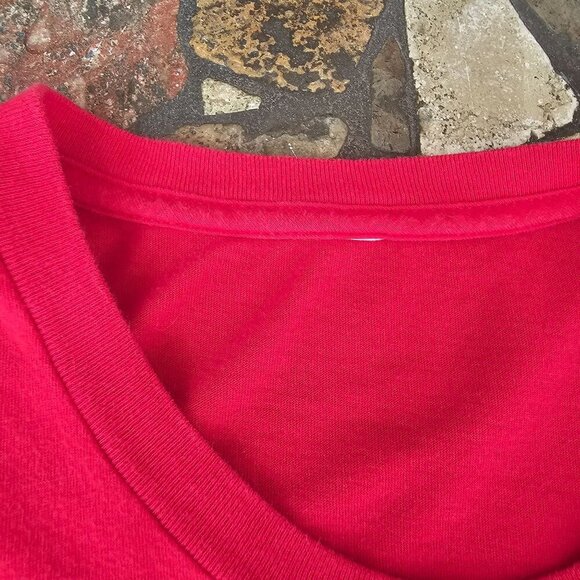 Vintage Red T-Shirt Featuring Scotty Says - Aye! Graphic From Auld Aberdonian 10 - Picture 7 of 9